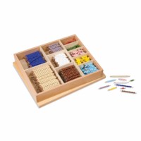Multiplication Bead Bar Layout Box: Individual Beads (Glass)