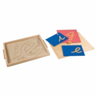 Sandpaper Letter Tracing Tray