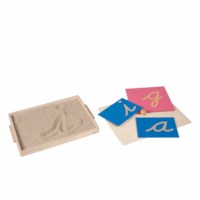 Sandpaper Letter Tracing Tray
