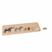Toddler Puzzle: 5 Wild Animals