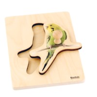 Toddler Puzzle: Parakeet