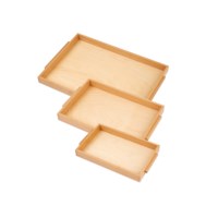 Wooden Tray With Handles: Large