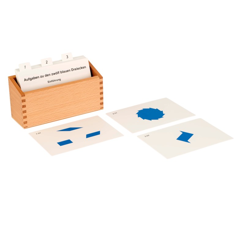 12 Identical Blue Triangles Activity Set (German version)