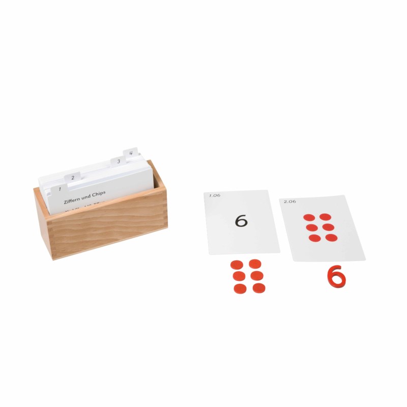 Cut-Out Numerals And Counters Activity Set (German version)