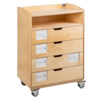 Exploring English Cabinet With Castors
