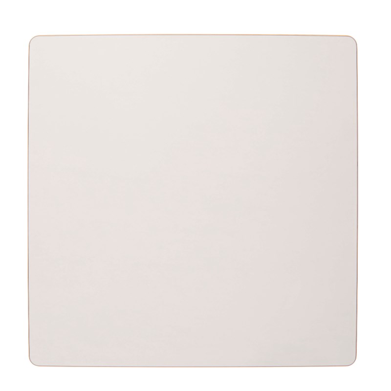 Square Table Top: Milk White - 64 x 64 x 2 cm.