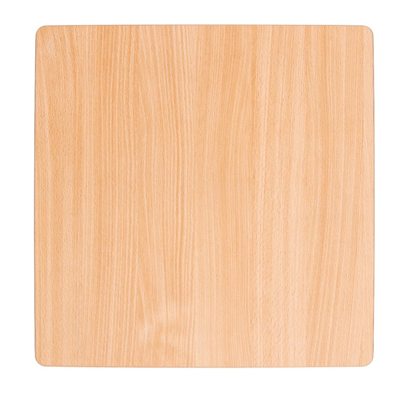 Square Table Top: Beech - 64 x 64 x 2 cm.