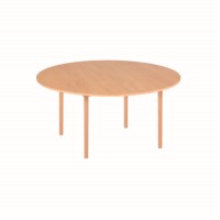 Round Table Top: Beech - Ø 115 x 2 cm.