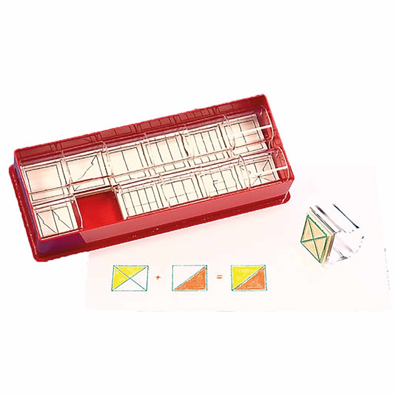 Fraction stamps square
