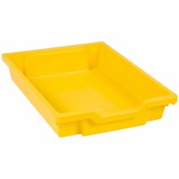 Tray including gliders: yellow (7 cm)