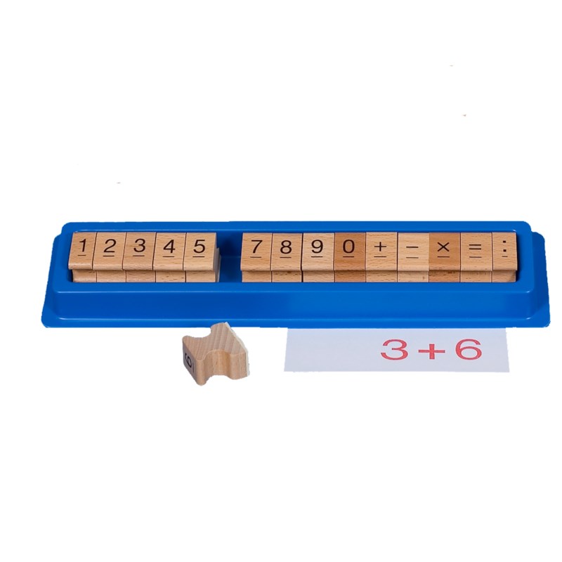 Number stamps in box