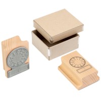 Clock stamp analogue - digital 24 hours