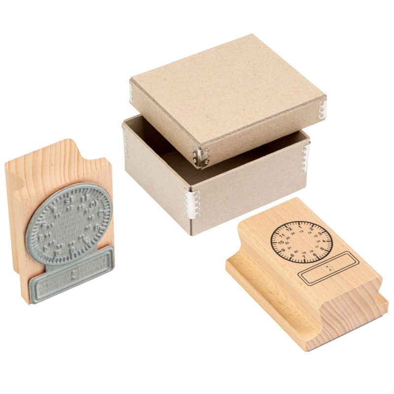 Clock stamp analogue - digital 24 hours