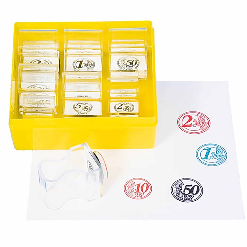 Euro coin stamps