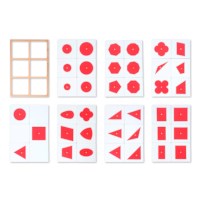 Geometric Insets: Red & White
