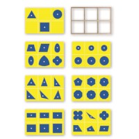 Geometric Insets: Blue & Yellow