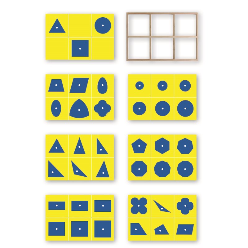 Geometric Insets: Blue & Yellow