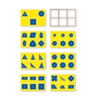 Geometric Insets: Blue & Yellow