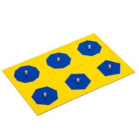 Geometric Insets: Blue & Yellow