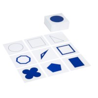 Geometric Form Cards: Blue & White
