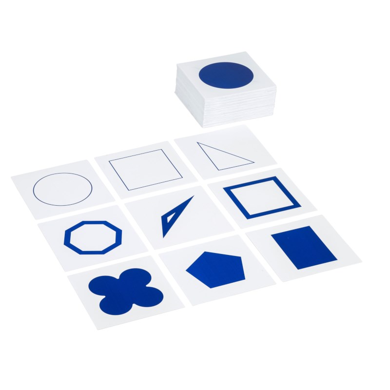 Geometric Form Cards: Blue & White