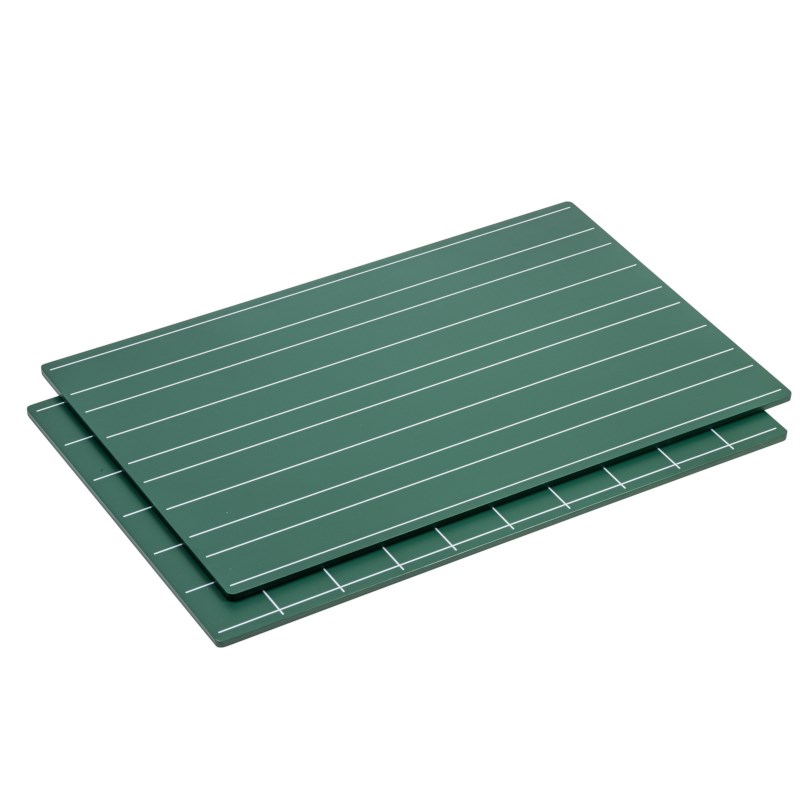 Greenboards With Double Lines And Squares: Set Of 2
