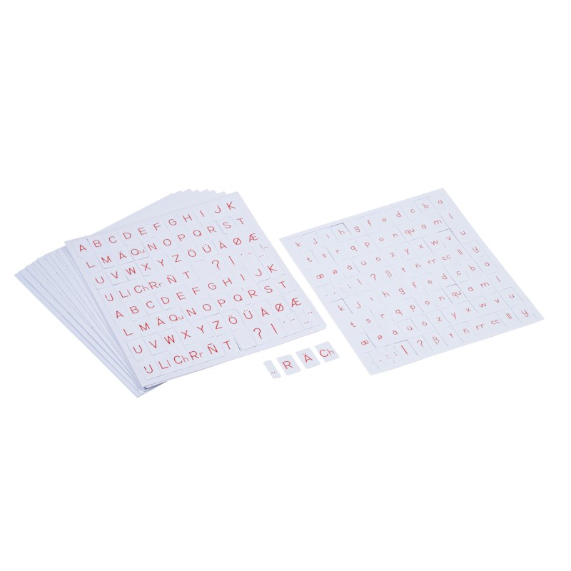 Printed Alphabet: Red (European Version)