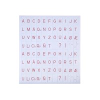 Printed Alphabet: Red (European Version)