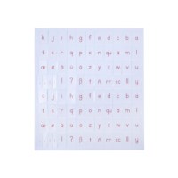 Printed Alphabet: Red (European Version)