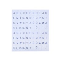 Printed Alphabet: Blue (European Version)