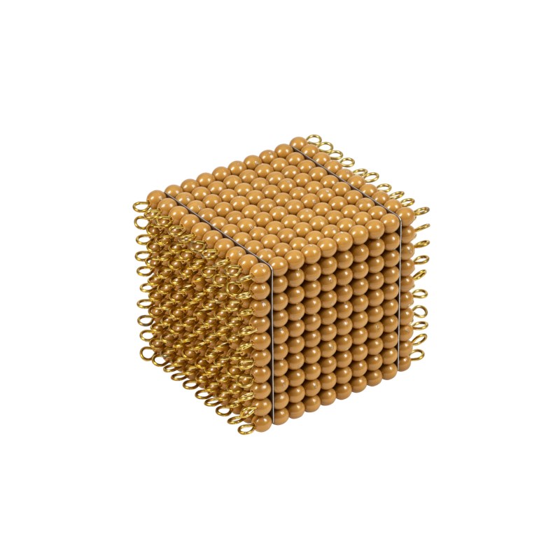 One Golden Bead Cube Of 1000: Individual Beads - Nylon