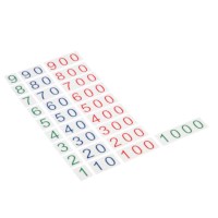 Large Number Cards: Large, 1-1 000: Plastic