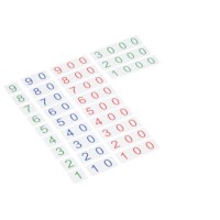 Small Number Cards 1-3 000: Plastic