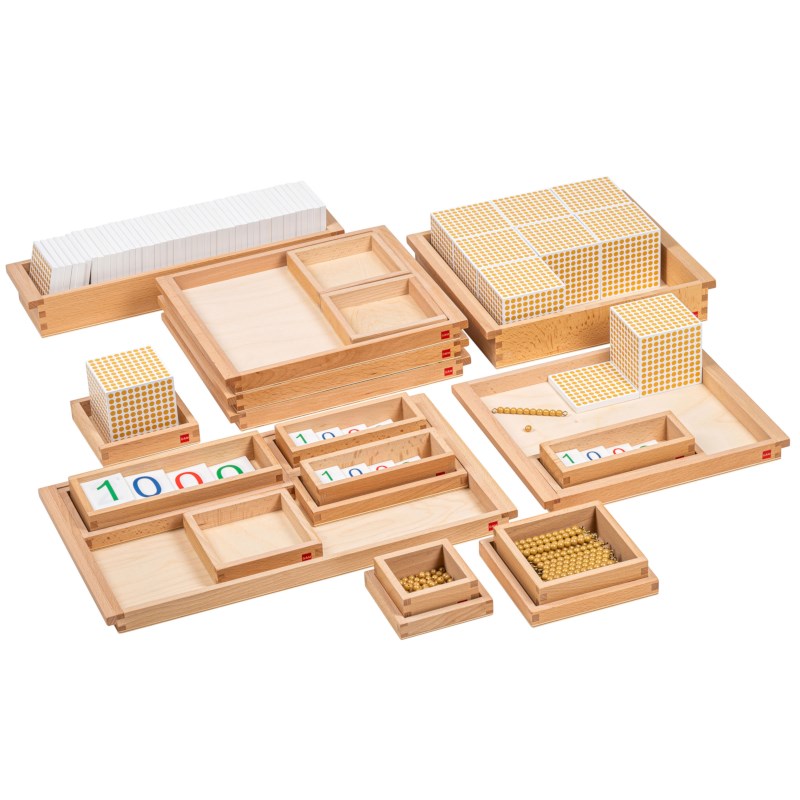 Golden Bead Material With Number Cards: Individual Beads - Nylon
