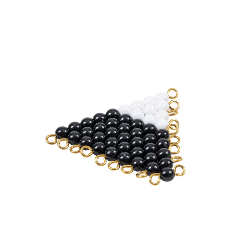 Black And White Bead Stair: Individual Beads - Nylon (1 Set)