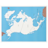 Control Map Of North America: Labeled