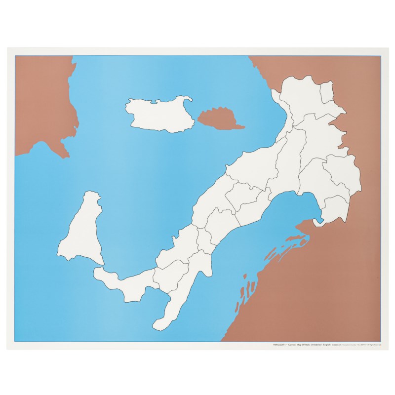 Control Map Of Italy: Unlabeled