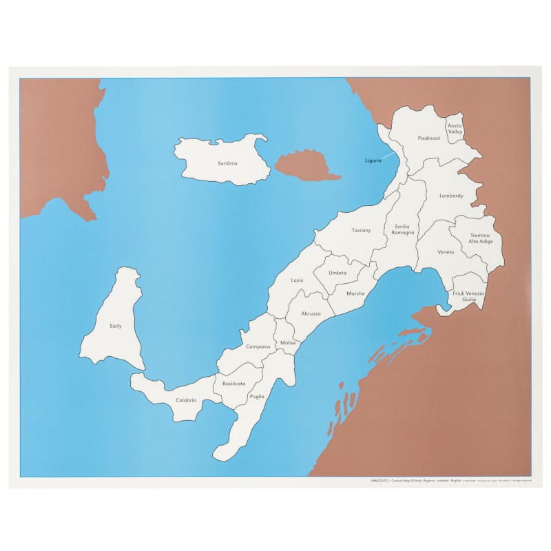 Control Map Of Italy: Regions