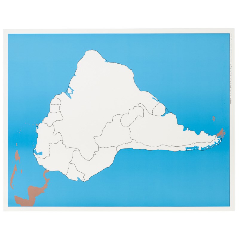 Control Map Of South America: Unlabeled