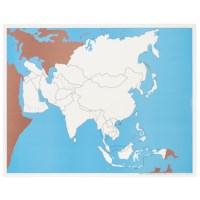 Control Map Of Asia: Unlabeled