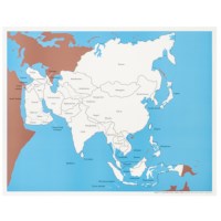 Control Map Of Asia: Labeled