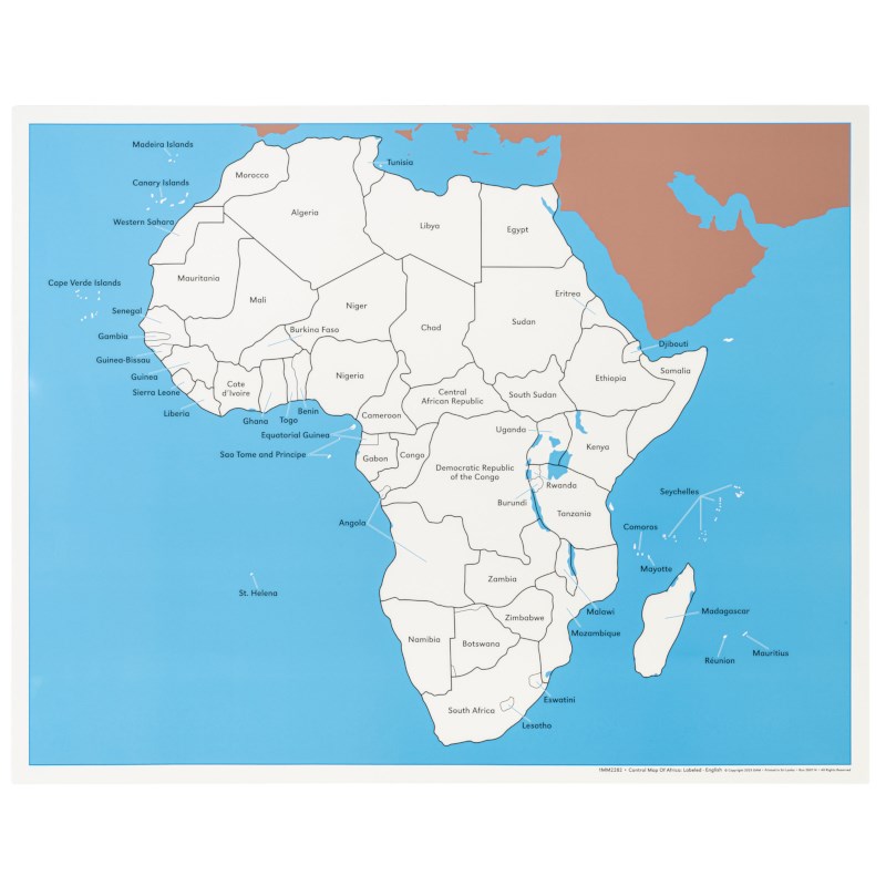 Control Map Of Africa: Labeled