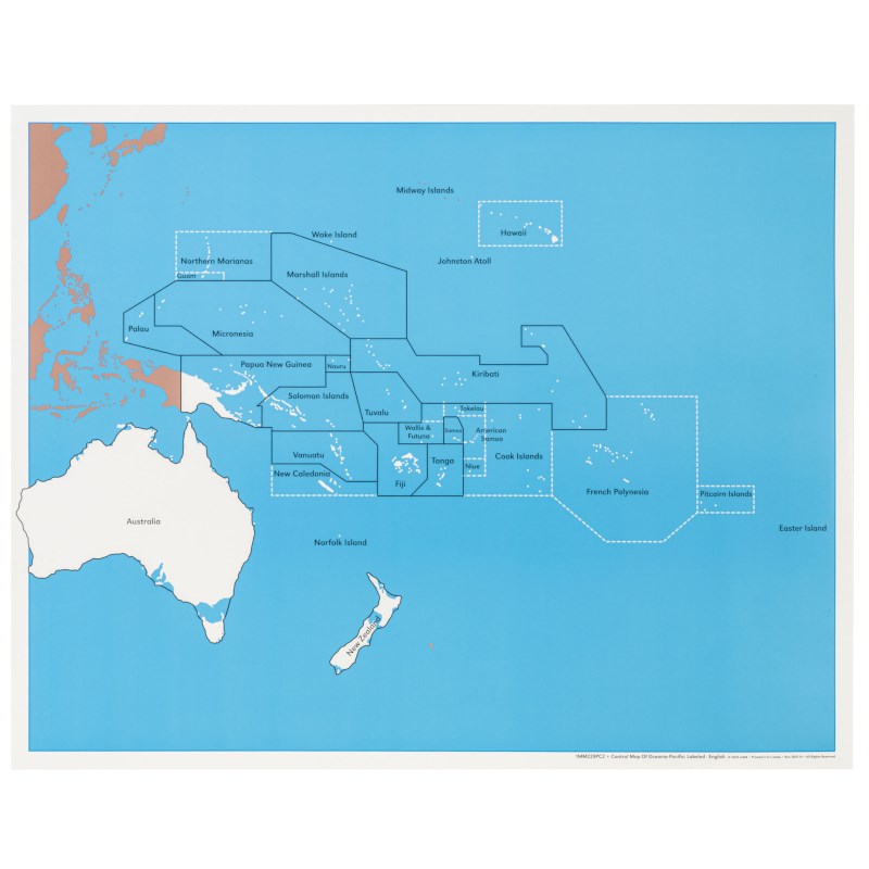Control Map Of Oceania: Labeled