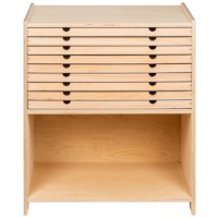 Geography Cabinet With 9 Drawers
