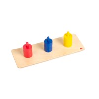 Colored Discs On Colored Dowels