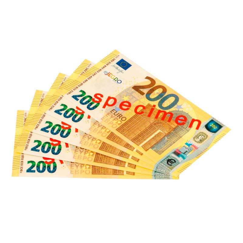 Euro banknotes 200 euro