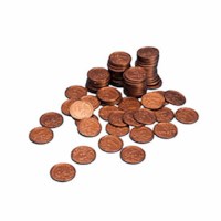 Euro coins 1  euro cent 
