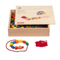 Giant bead lacing | Educo | Play set | RIJGWERK.