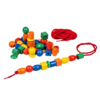 Giant bead lacing | Educo | Play set | RIJGWERK.
