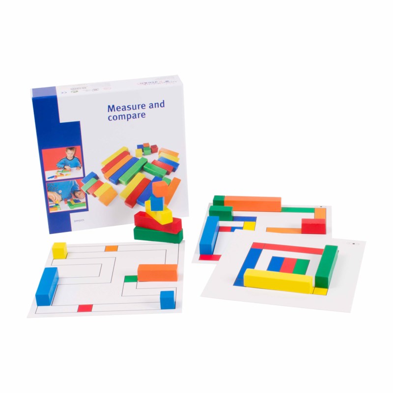 Measure and compare in cardboard box